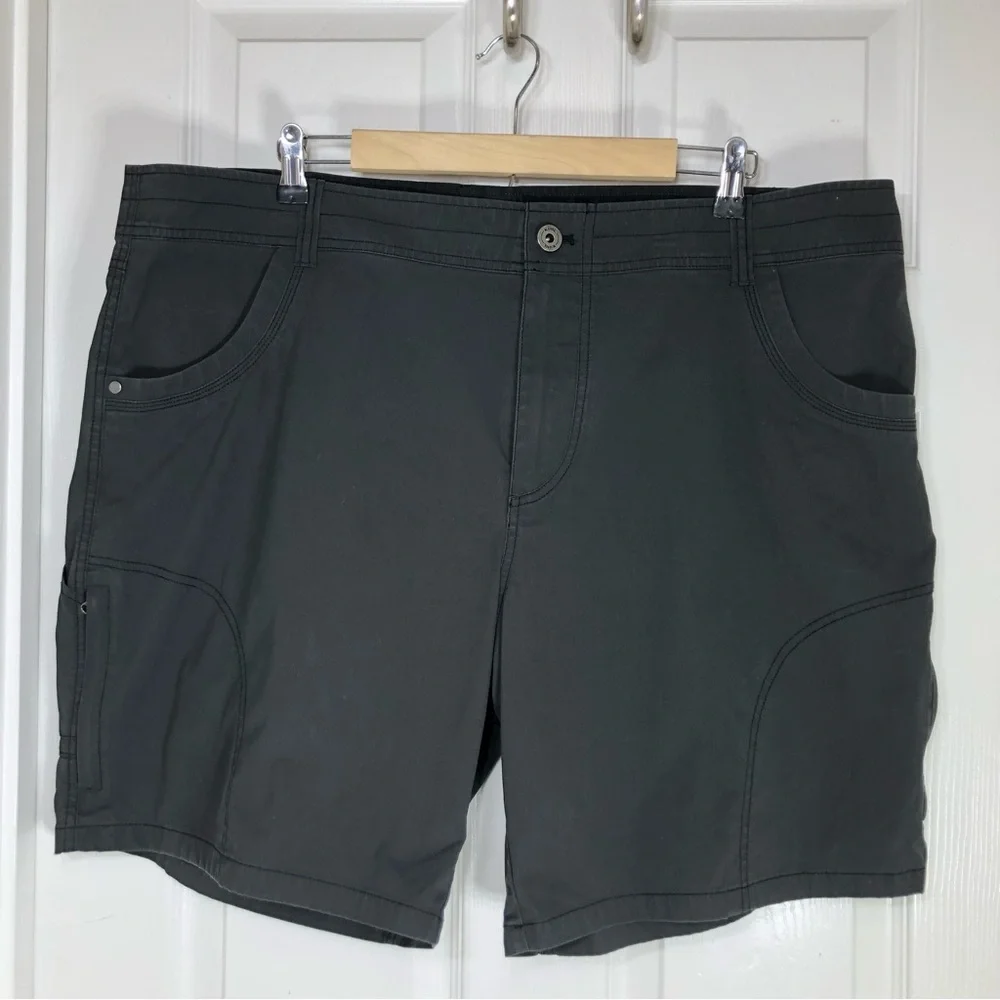 Kuhl Vintage Patina Dye the‎ RAMBLR Charcoal Lightweight Classic Look Shorts 42